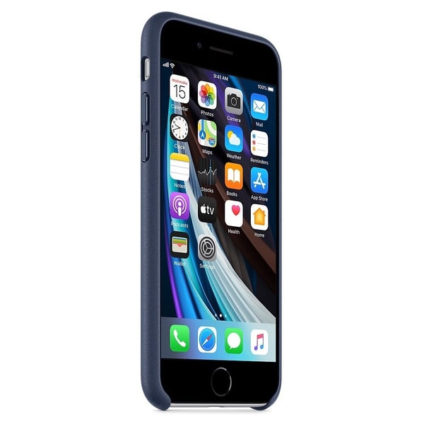 Apple Leather Case Midnight Blue For iPhone SE Apple Leather Case Midnight Blue For iPhone SE