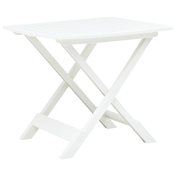 vidaXL Folding Garden Table White 79x72x70 cm Plastic vidaXL Folding Garden Table White 79x72x70 cm Plastic