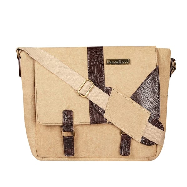 Mounthood 15inch Laptop Messenger Bag / Shoulder Sling Bag For Men & Women - Premium Quality Canvas - Tartarus