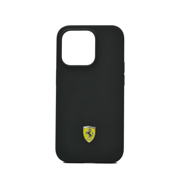 Ferrari Magsafe Silicone Metal Logo Hard Case For Iphone 14 Pro Black Ferrari Magsafe Silicone Metal Logo Hard Case For Iphone 14 Pro Black