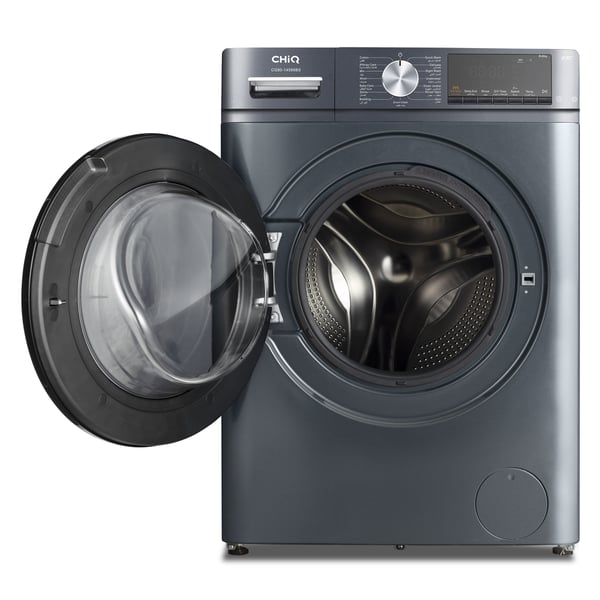 CHiQ CG80-14586BHS Washer and Dryer Combo 8kg AI One touch with Quick wash Function, High Speed 1400 rpm, Counter Depth and Child lock, Inverter Motor, Silver.