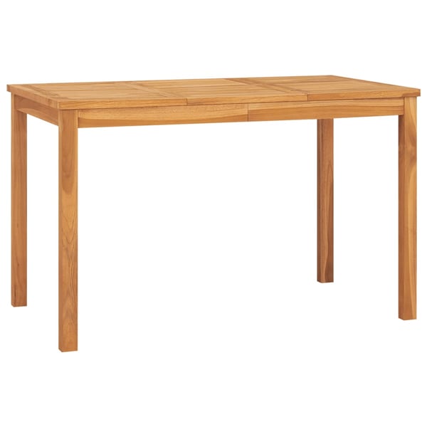 Vidaxl Garden Dining Table 120x70x77 Cm Solid Teak Wood