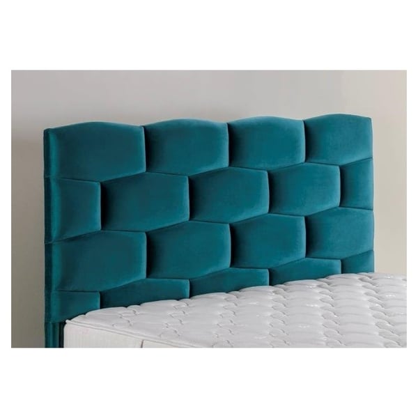 Comfy Iris Head Board 190x90cm Upholsted: Fabric Blue Comfy Iris Head Board 190x90cm Upholsted: Fabric Blue
