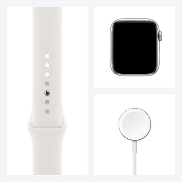 Apple Watch Series 6 GPS 44mm Silver Aluminum Case with White Sport Band Apple Watch Series 6 GPS 44mm Silver Aluminum Case with White Sport Band
