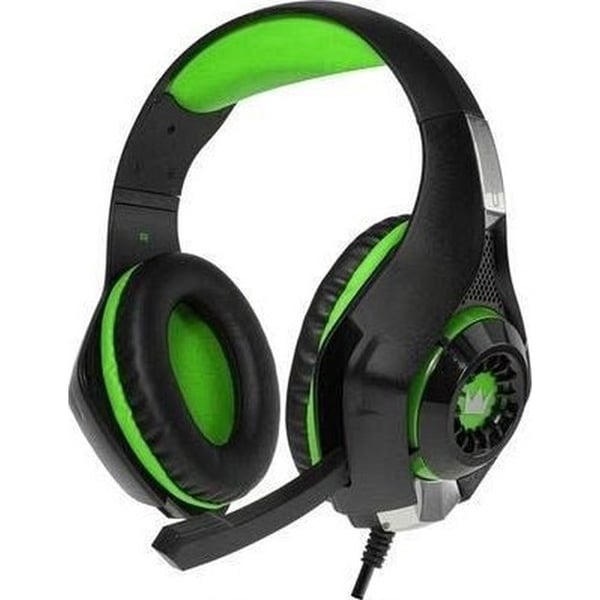 Crown CMGH 101 Over Ear Gaming Headset Black/Green Crown CMGH 101 Over Ear Gaming Headset Black/Green