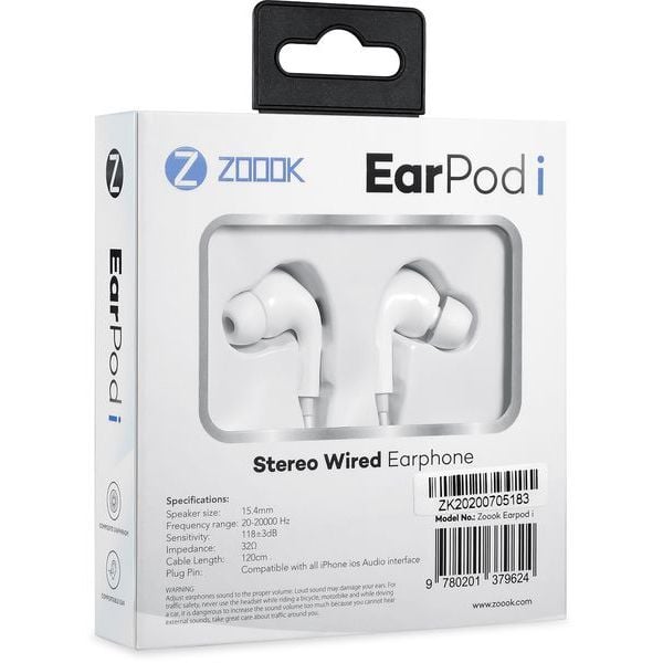 Zoook EARPOD I Lightning In Ear Headset White