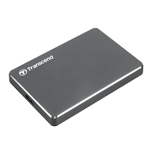 Transcend StoreJet Extra Slim Portable Hard Drive 2TB Aluminium TS2TSJ25C3N Transcend StoreJet Extra Slim Portable Hard Drive 2TB Aluminium TS2TSJ25C3N