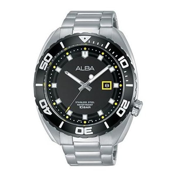 Alba AG8H41X1 Stainless Steel/Black Gent's Watch