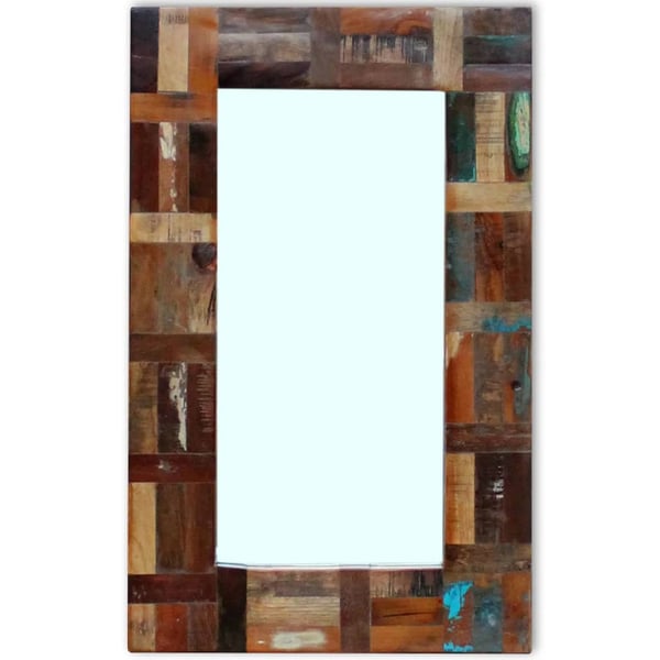 vidaXL Mirror Solid Reclaimed Wood 80x50 cm vidaXL Mirror Solid Reclaimed Wood 80x50 cm