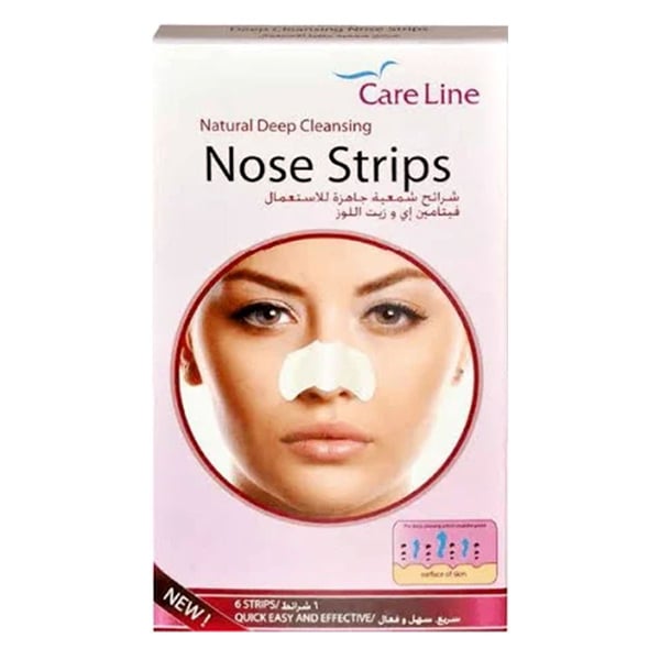 Buy Care Line Nose Strips 6 Strips With Vitamin E And Almond Oil 1pc