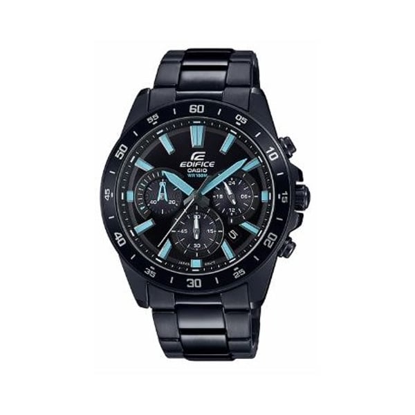 Casio edifice black metal strap watch outlet