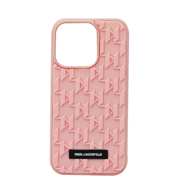 Karl Lagerfeld 3D Monogram Hard Case For Iphone 14 Pro Pink Karl Lagerfeld 3D Monogram Hard Case For Iphone 14 Pro Pink