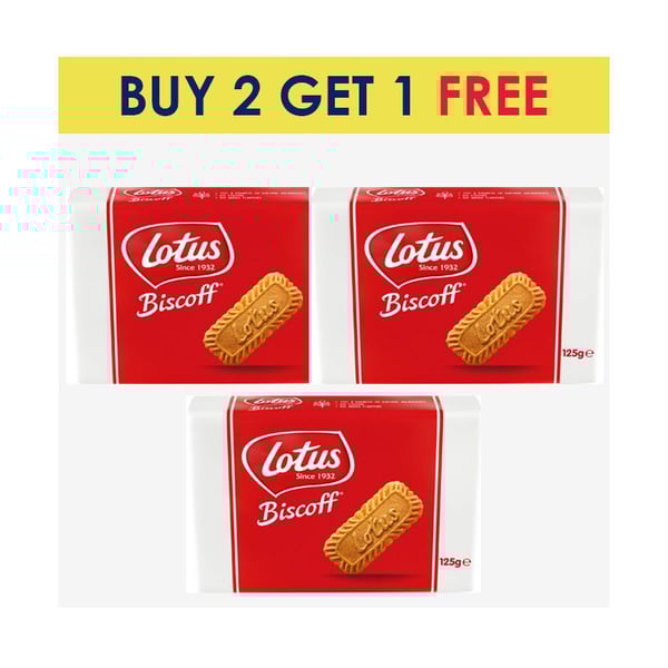 Lotus Biscoff Biscuit 125g Buy 2 Get 1 Free
