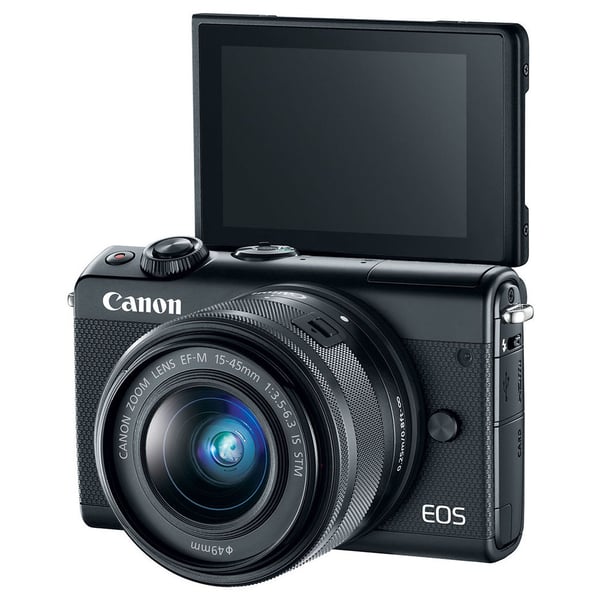 Canon EOS M100 Mirrorless Digital Camera Body Black With EF-M15-45 IS STM Lens Canon EOS M100 Mirrorless Digital Camera Body Black With EF-M15-45 IS STM Lens