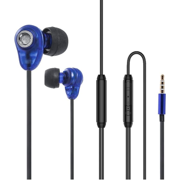 Lavvento HP66L Wired In Ear Earphone Blue
