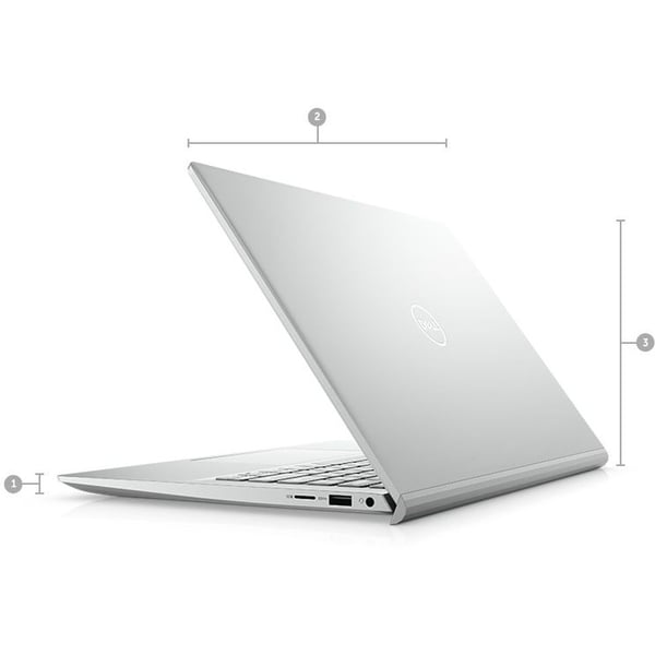 Dell Inspiron 14 5401-INS-405P-SLV Laptop - Core i5 3.60GHz 8GB 512GB SSD 2GB Windows 10 Home 14inch FHD Silver English/Arabic Keyboard