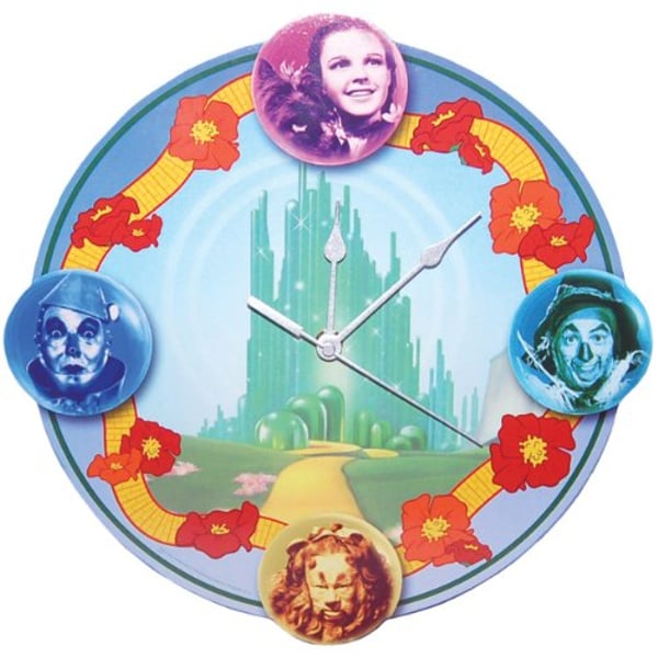 Westland Giftware The Wizard Of Oz Mdf Wood Wall Clock, 12.5-Inch, Four Friends