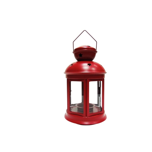 Buy Christmas Magic Lantern Candle Holder Red 21x12cm Online in UAE Sharaf DG