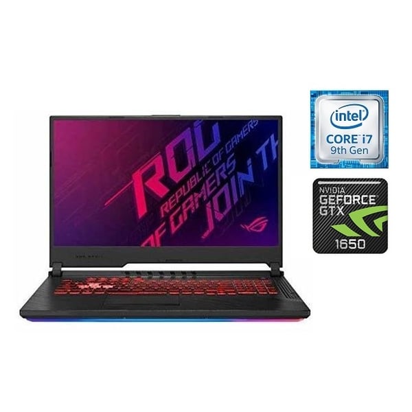 Asus ROG Strix G G731GT-AU058T Gaming Laptop - Core i7 2.6GHz 16GB 1TB+256GB 4GB Win10 17.3inch FHD Black English/Arabic Keyboard