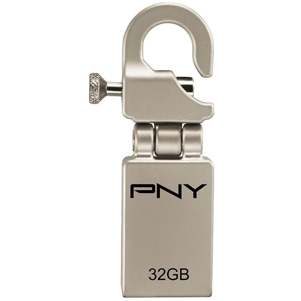 PNY PFDI32GAPPHKGE Micro Hook Attache Flash Drive 32GB