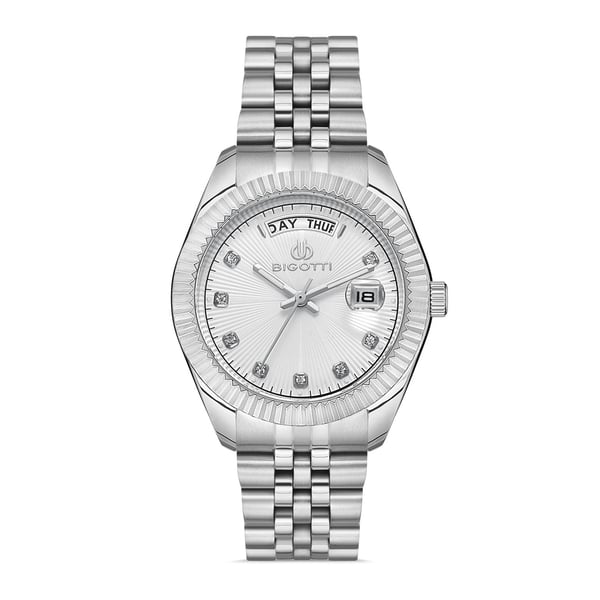 Bigotti Roma Womens Stainless Steel Strap Watch - Bg.1.10290-1 Bigotti Roma Womens Stainless Steel Strap Watch - Bg.1.10290-1