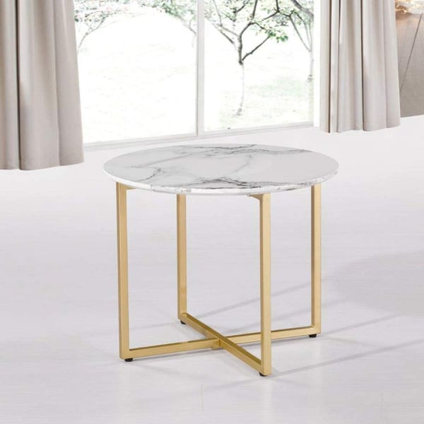 White and grey discount end tables