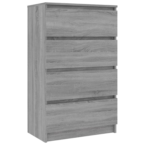 Vidaxl Sideboard Grey Sonoma 60x35x98.5 Cm Engineered Wood