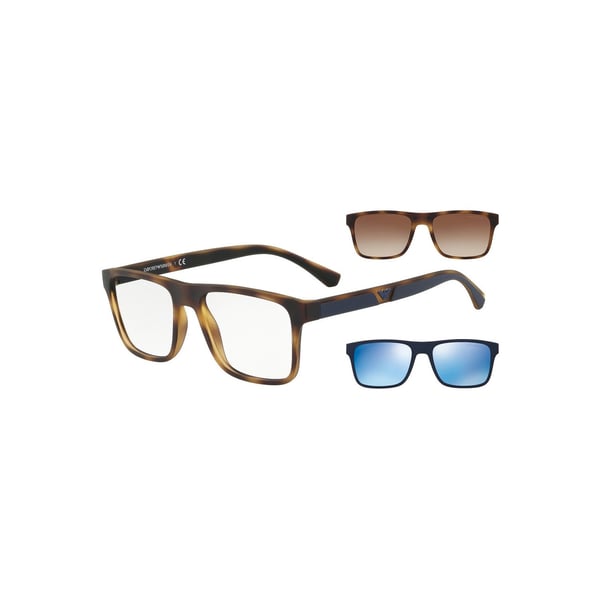 Emporio Armani EA-4115-50891W Matt Havana Plastic Men Sunglasses