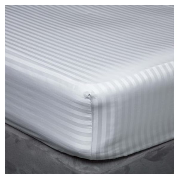 Fitted Sheet Twin Double 160x200cm without Pillow cover White Fitted Sheet Twin Double 160x200cm without Pillow cover White