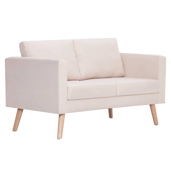 281351 Vidaxl 2-seater Sofa Fabric Cream
