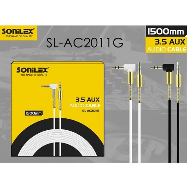 Sonilex Aux Cable 1.5m White Sonilex Aux Cable 1.5m White