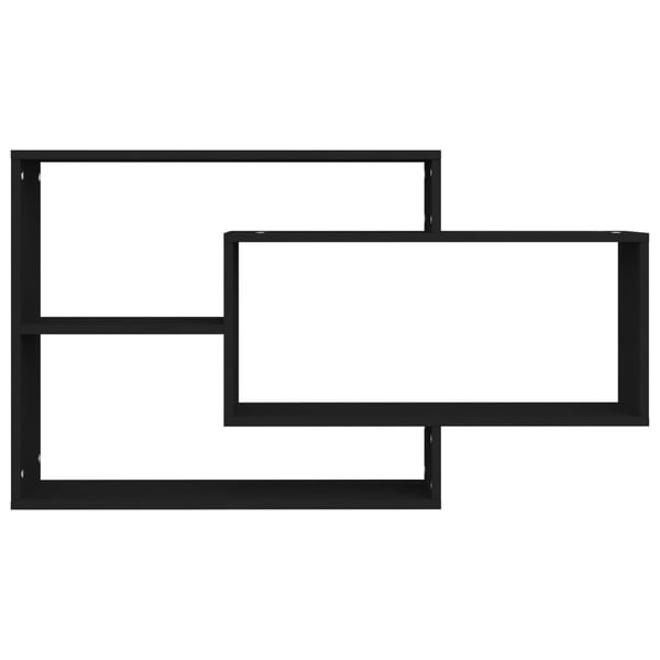 Vidaxl Wall Shelf Black 104x20x58.5 Cm Engineered Wood Vidaxl Wall Shelf Black 104x20x58.5 Cm Engineered Wood