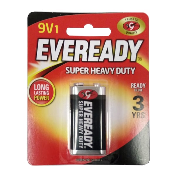 Eveready Carbon Zinc batteries - 9V [Pack Of 1]