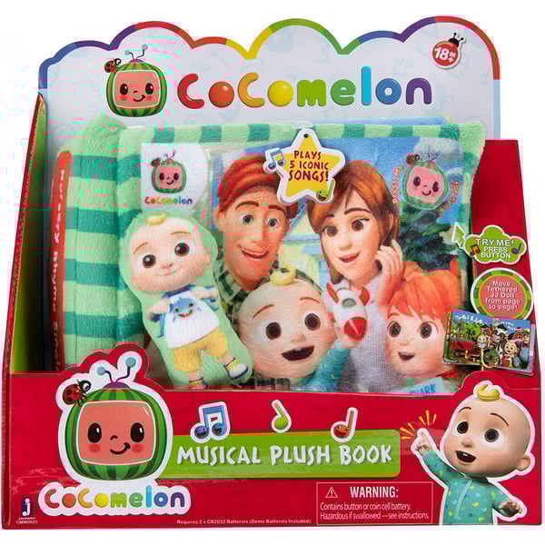 Cocomelon Musical Plush Book Nursery Rhyme Cmw0025