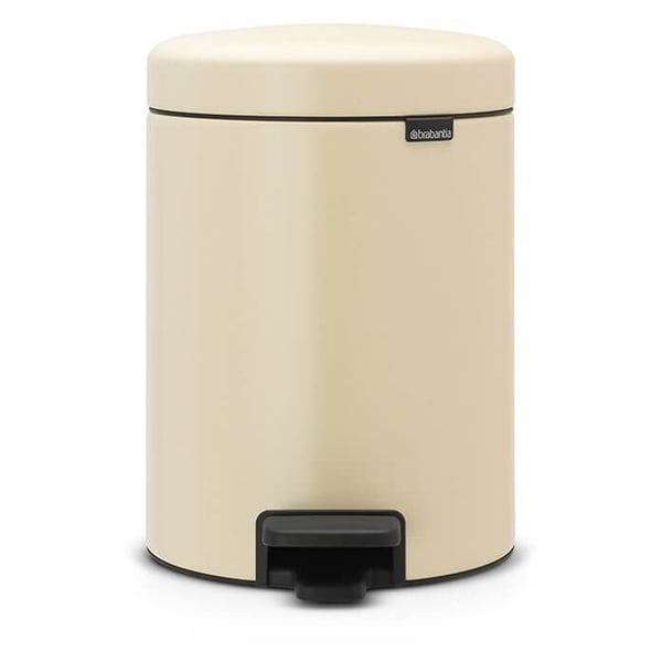 Brabantia Pedal Bin NewIcon 5 Litre Almond Brabantia Pedal Bin NewIcon 5 Litre Almond