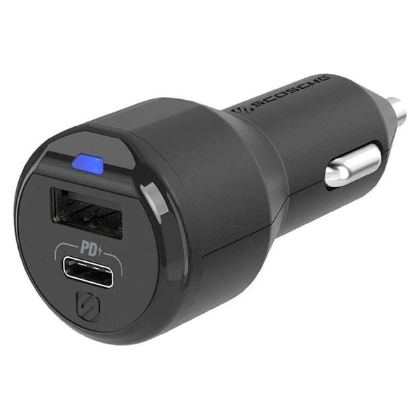 Scosche CPDA2C8-SP USB-C / USB-A Fast Charger For Car Scosche CPDA2C8-SP USB-C / USB-A Fast Charger For Car