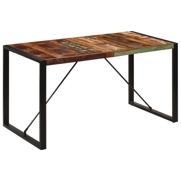 vidaXL Dining Table 140x70x75 cm Solid Reclaimed Wood vidaXL Dining Table 140x70x75 cm Solid Reclaimed Wood