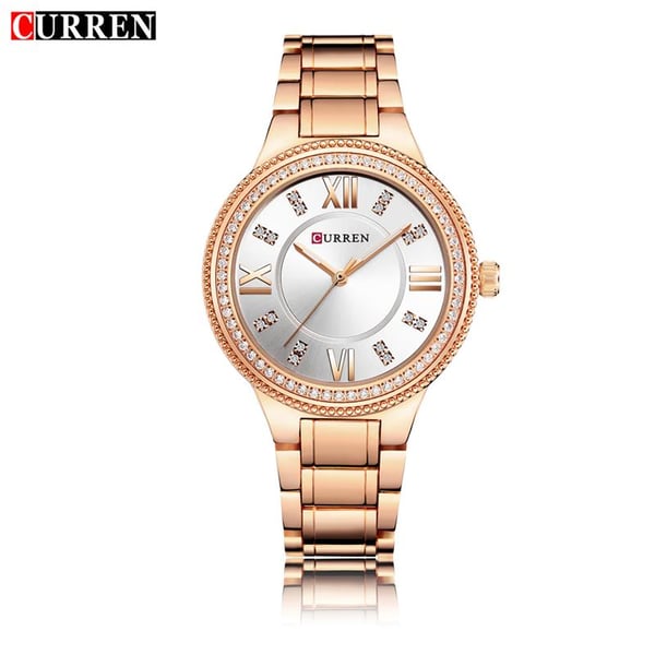 Curren CRN9004-RG/WHT- Jade Women Watch Curren CRN9004-RG/WHT- Jade Women Watch