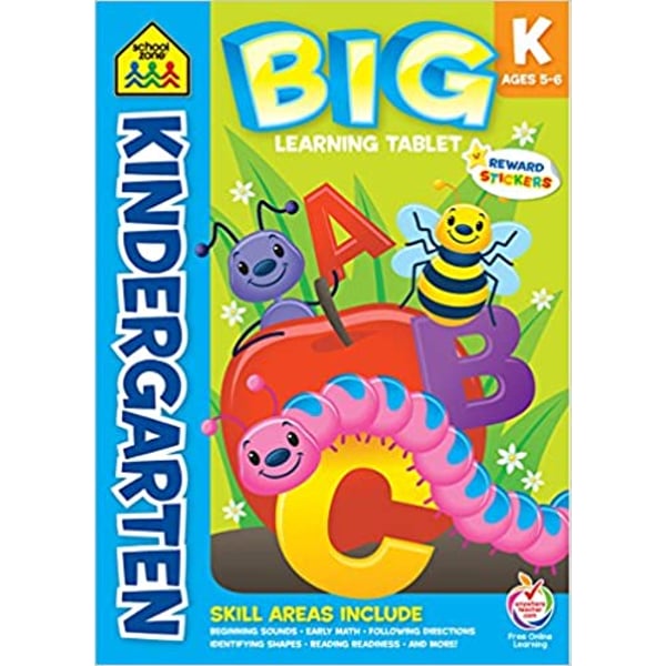 Big Kindergarten Learning 240p Tablet Workbook Ages 5-6