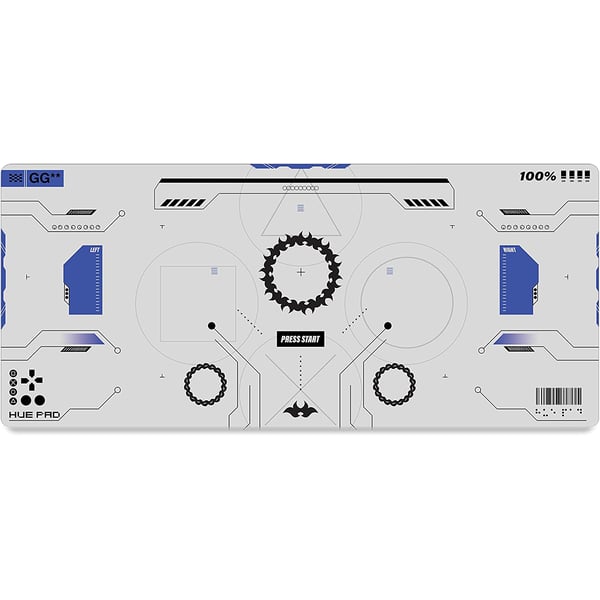 HUEPAD Halo Series Premium Hydra Glide Fabric Gaming Mousepad 90x40cm XL Desk Pad with Carry Case Tube Press Start