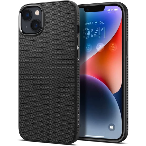 Spigen Liquid Air designed for iPhone 14 Plus case cover - Matte Black Spigen Liquid Air designed for iPhone 14 Plus case cover - Matte Black