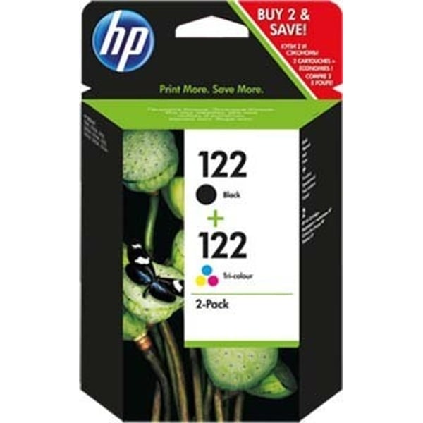 HP CR340HE 122 Ink Cartridge Black/Tricolor Combo Pack HP CR340HE 122 Ink Cartridge Black/Tricolor Combo Pack