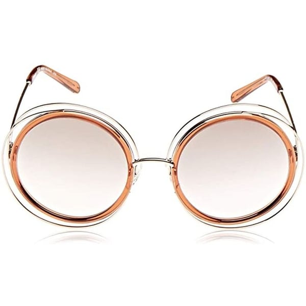 Chloe Round Gold Sunglasses For Women CE120S-735-58