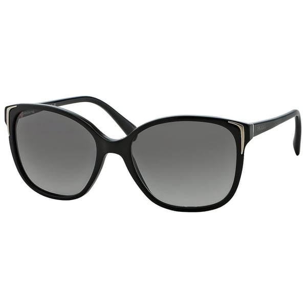 Prada Black Plastic Women PA-01OS-1AB3M1-55 Sunglasses