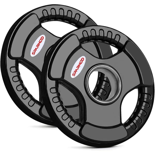 Sparnod Fitness Olympic Grip Plate Iron Weight Plate 10KG Each X 2 For Strength Training, Weightlifting And CrossFit Sparnod Fitness Olympic Grip Plate Iron Weight Plate 10KG Each X 2 For Strength Training, Weightlifting And CrossFit