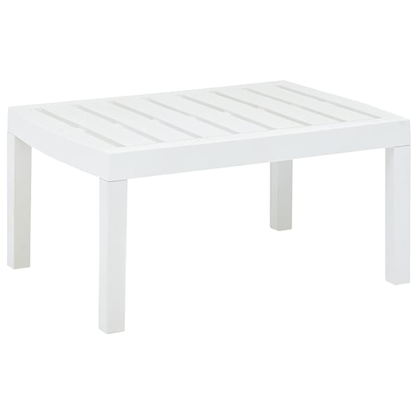 vidaXL Garden Table White 78x55x38 cm Plastic vidaXL Garden Table White 78x55x38 cm Plastic