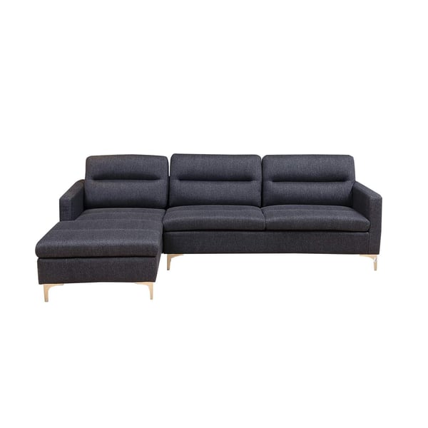 Pan Emirates Snowball Corner Sofa (LHF) Black