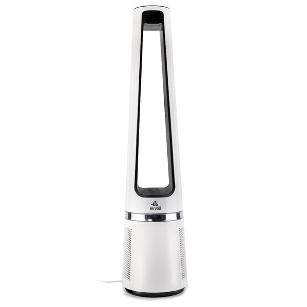 Evvoli Bladeless Pure Cool Fan & Air Purifier With True Hepa Filter And Remote Controlled, Large Size , 12 Speed , Removes Allergens, Pollutants, Dust, Mold, Vocs, Night Light , Low Noise Evpf-50w Evvoli Bladeless Pure Cool Fan & Air Purifier With True Hepa Filter And Remote Controlled, Large Size , 12 Speed , Removes Allergens, Pollutants, Dust, Mold, Vocs, Night Light , Low Noise Evpf-50w