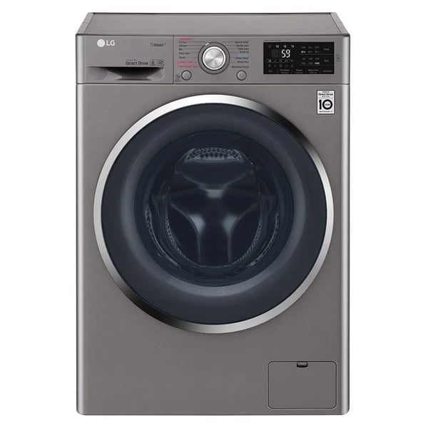 LG 8KG Washing Machine Silver F4J5TNP7S, 6 Motion Direct Drive, Add Item, Smart Diagnosis LG 8KG Washing Machine Silver F4J5TNP7S, 6 Motion Direct Drive, Add Item, Smart Diagnosis