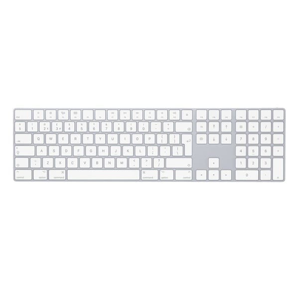 Apple Magic Keyboard with Numeric Keypad - English Silver Apple Magic Keyboard with Numeric Keypad - English Silver